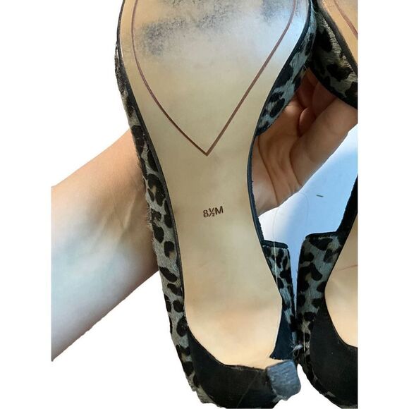 Halogen CalfHair Animal Print Leather Pumps - Picture 6 of 15